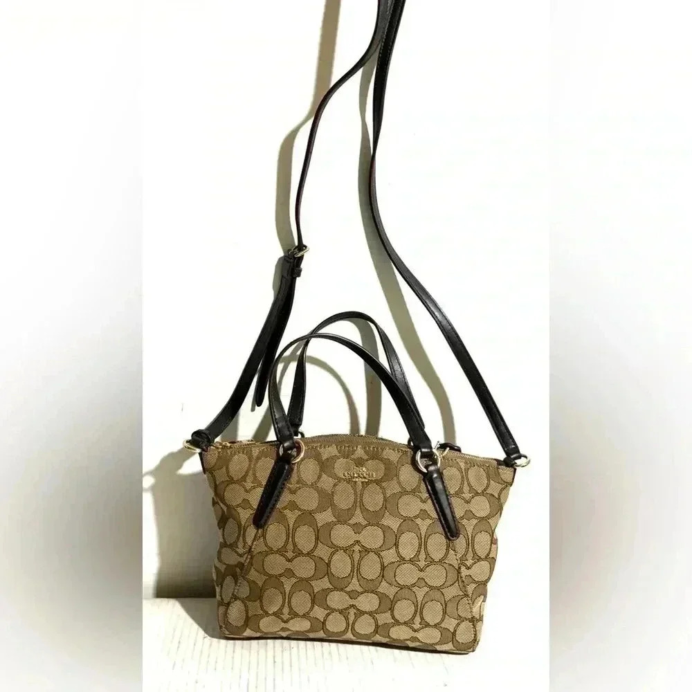 Coach Cc Signature Print Canvas Crossbody Handbag - image 6